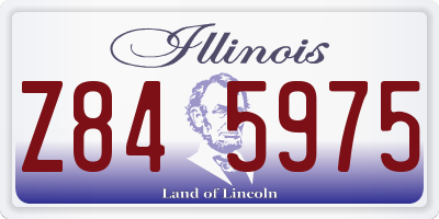 IL license plate Z845975