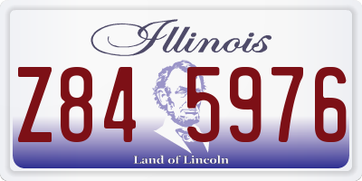 IL license plate Z845976