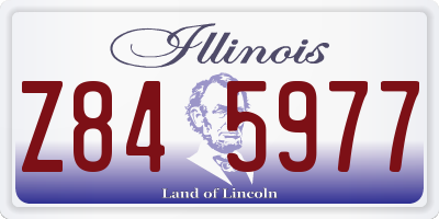 IL license plate Z845977
