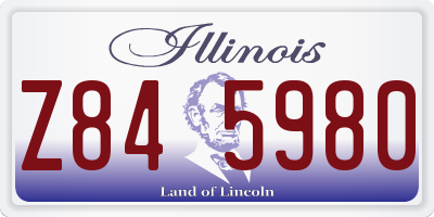 IL license plate Z845980