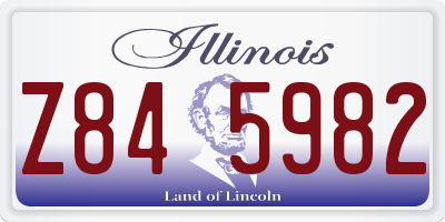 IL license plate Z845982