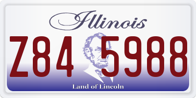 IL license plate Z845988