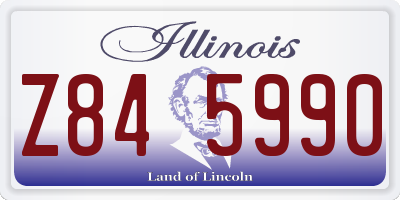 IL license plate Z845990