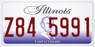 IL license plate Z845991