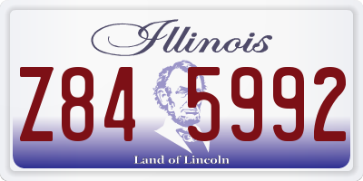 IL license plate Z845992
