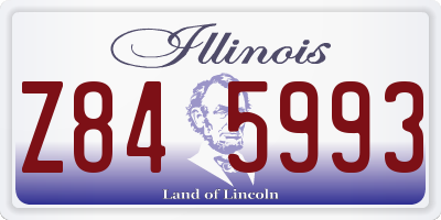 IL license plate Z845993