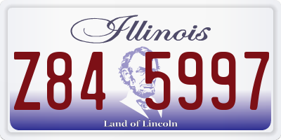 IL license plate Z845997