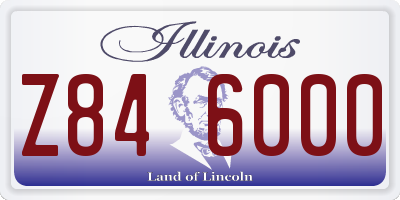 IL license plate Z846000