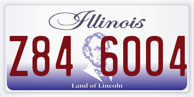 IL license plate Z846004