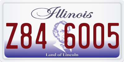 IL license plate Z846005