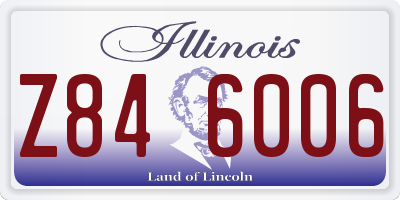 IL license plate Z846006