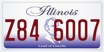 IL license plate Z846007