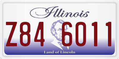 IL license plate Z846011