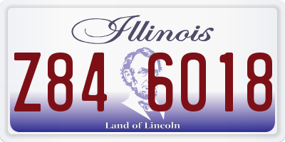 IL license plate Z846018