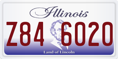 IL license plate Z846020