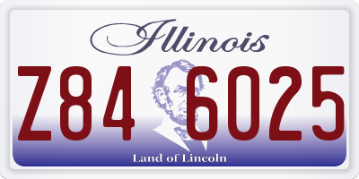IL license plate Z846025
