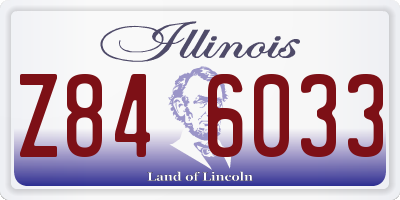 IL license plate Z846033