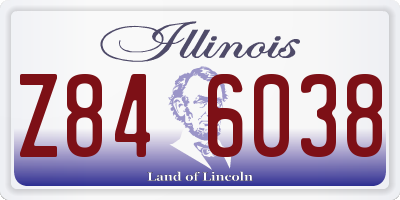 IL license plate Z846038
