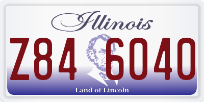IL license plate Z846040