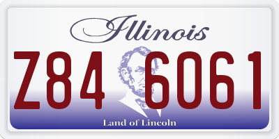 IL license plate Z846061