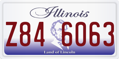 IL license plate Z846063