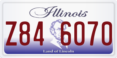 IL license plate Z846070