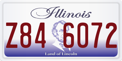 IL license plate Z846072