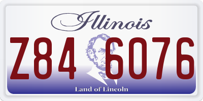 IL license plate Z846076