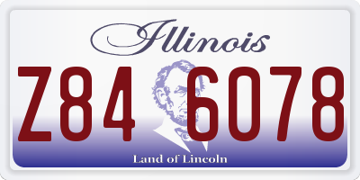IL license plate Z846078