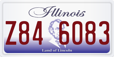 IL license plate Z846083