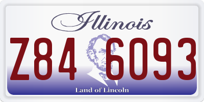 IL license plate Z846093