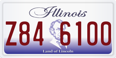 IL license plate Z846100