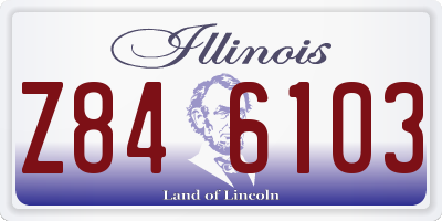 IL license plate Z846103