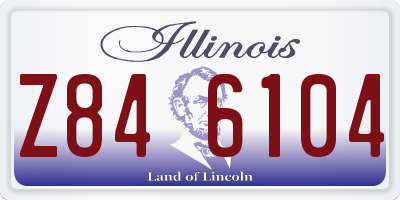 IL license plate Z846104