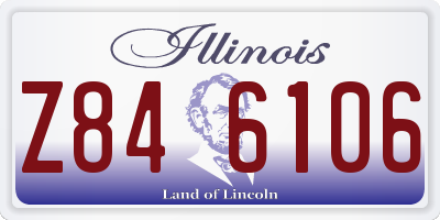 IL license plate Z846106