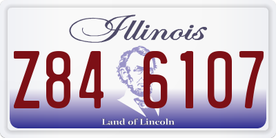 IL license plate Z846107