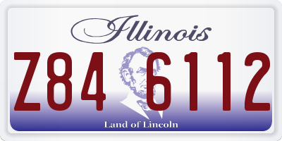IL license plate Z846112
