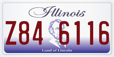 IL license plate Z846116