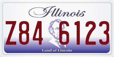 IL license plate Z846123