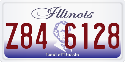 IL license plate Z846128