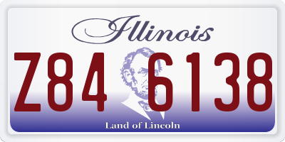 IL license plate Z846138