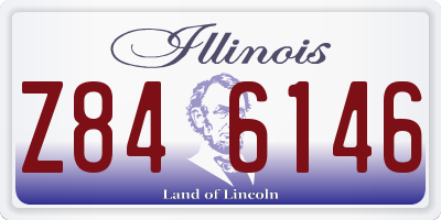 IL license plate Z846146