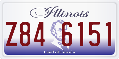IL license plate Z846151