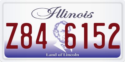 IL license plate Z846152