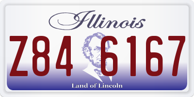 IL license plate Z846167