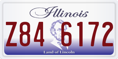 IL license plate Z846172
