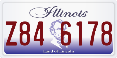 IL license plate Z846178