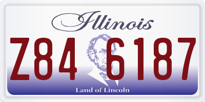 IL license plate Z846187