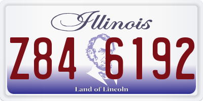 IL license plate Z846192