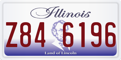 IL license plate Z846196